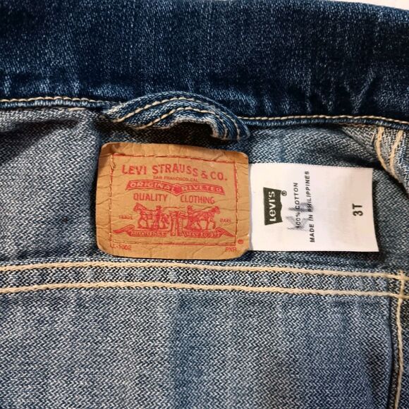 Levi’s Girl Vintage Y2K Levi’s Denim Trucker Jacket Size 3T - Picture 10 of 12